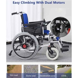 Foldable Electric Wheelchair - Handicap and mobili