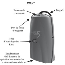 Concentrateur d'oxygène portable Eclipse 5 - 5