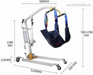 Electric patient lift 