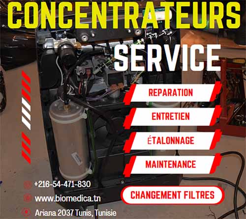 Service Réparation Concentrateur d'Oxygène